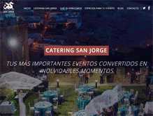 Tablet Screenshot of cateringsanjorge.com